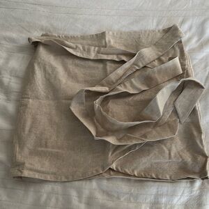 Musea Beige Wrap Skirt